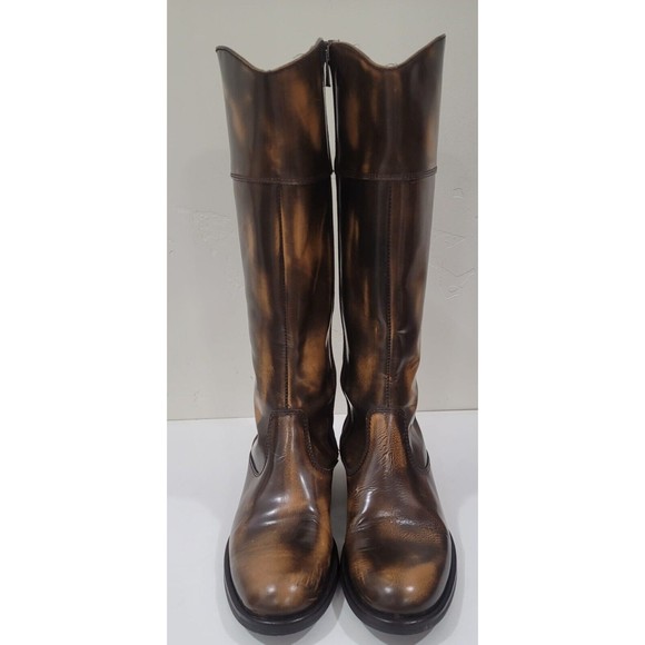 Lumiani Specoale Italy Womens Polished Leather Boots Brown Sz.EU-38 US-7 - Picture 4 of 11